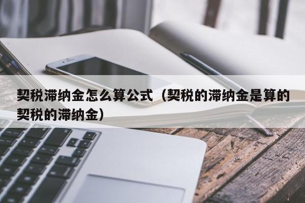 滯納金什么意思(滯納金是啥)-添財網