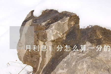 月息一分(月息分半是什么意思)-添財(cái)網(wǎng)