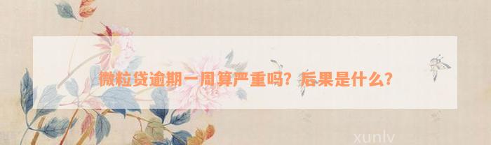 什么是微粒貸(微粒貸款是什么樣的貸款)-添財網(wǎng)