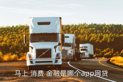 馬上消費金融是哪個app(消費金融是啥)-添財網