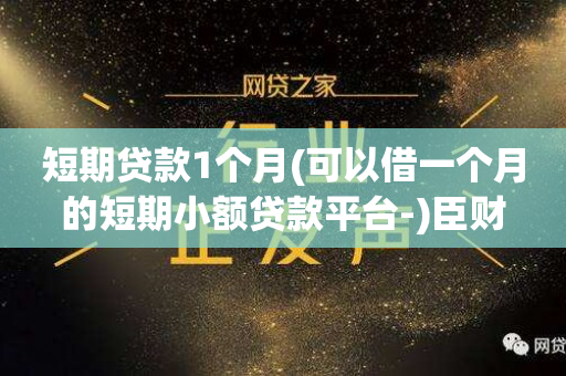 短期貸款公司(短期貸款公司利息高嗎)-添財網