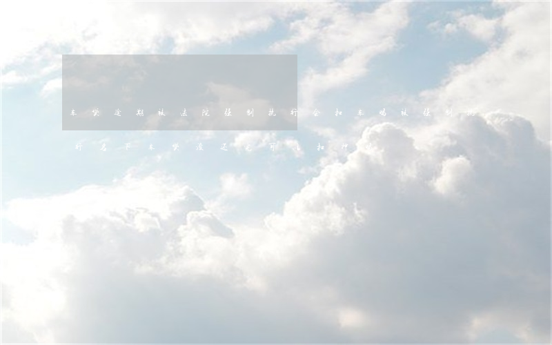 貸款公司有權扣車嗎(貸款權扣車公司有風險嗎)-添財網